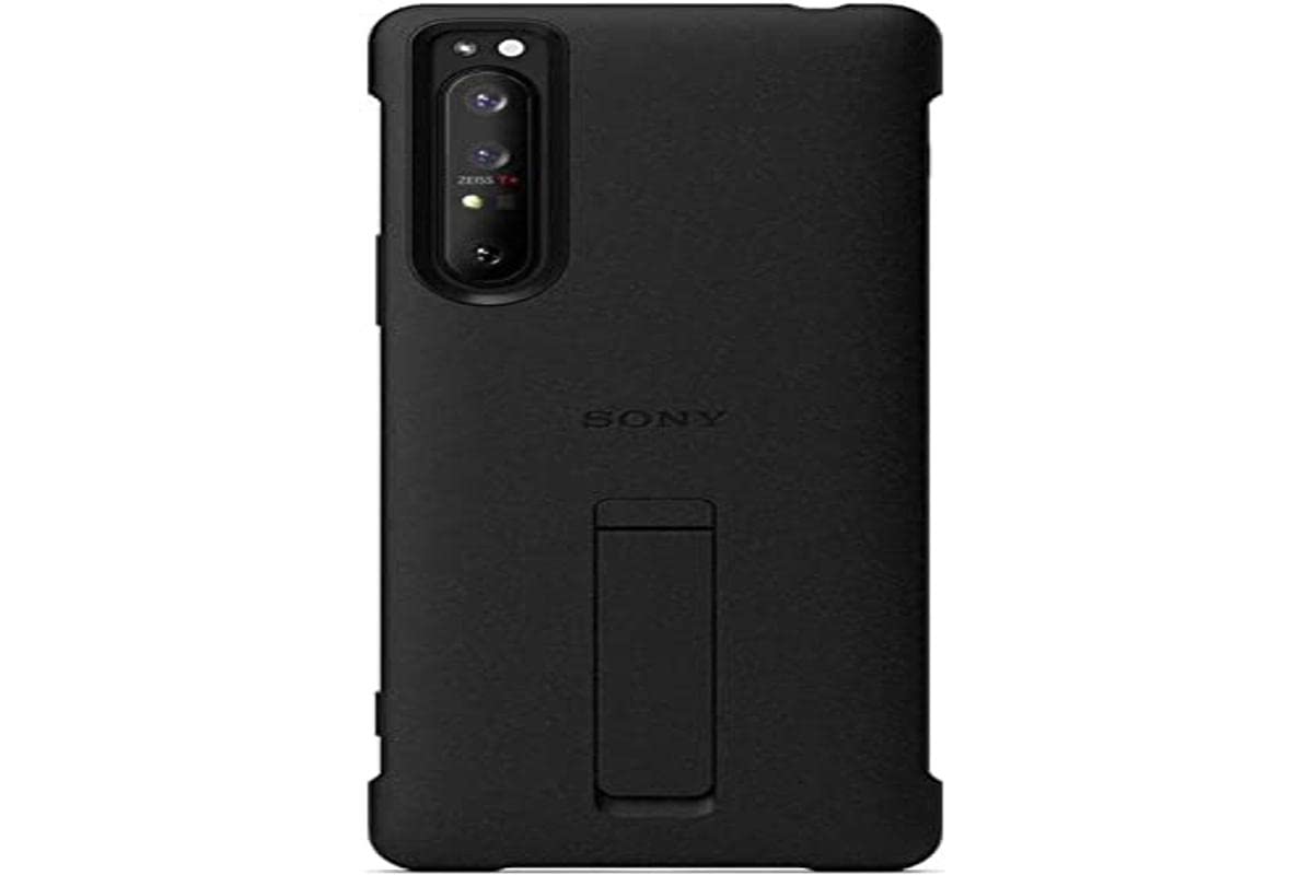 Sony Xperia 1 II Smartphone Cover (Absolute Robustness, Side Sensor, Raised Edges) Black