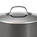 Circulon Genesis Hard Anodized Nonstick Sauce Pan/Saucepan with Straining and Lid, 3 Quart, Black -