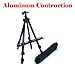 Aluminum Easel Lightweight Display Tripod Menu Poster Picture Holder Stand Folding Light Weight Easel w/ Free Carry Case