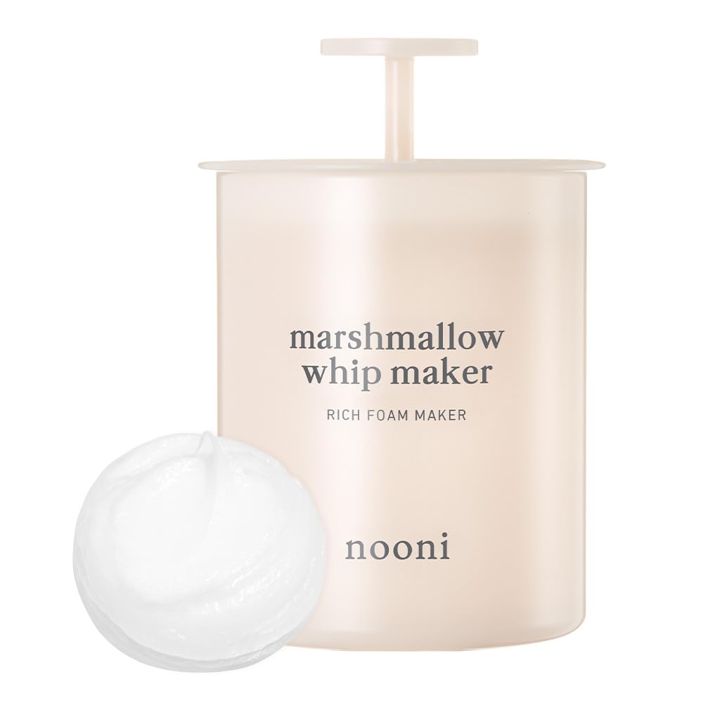 Photo 1 of NOONI 2-in-2 Much Needed Facial Cleansing Single - Marshmallow Whip Maker | Gentle Deep Cleanser For Skincare, Rich Foam Maker For Face Wash, Gift, Remove Impurities, for All Skin Types
