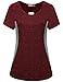 MISS FORTUNE Active Wear Yoga Top Cool Dry Workout Shirt Exercise Clothes