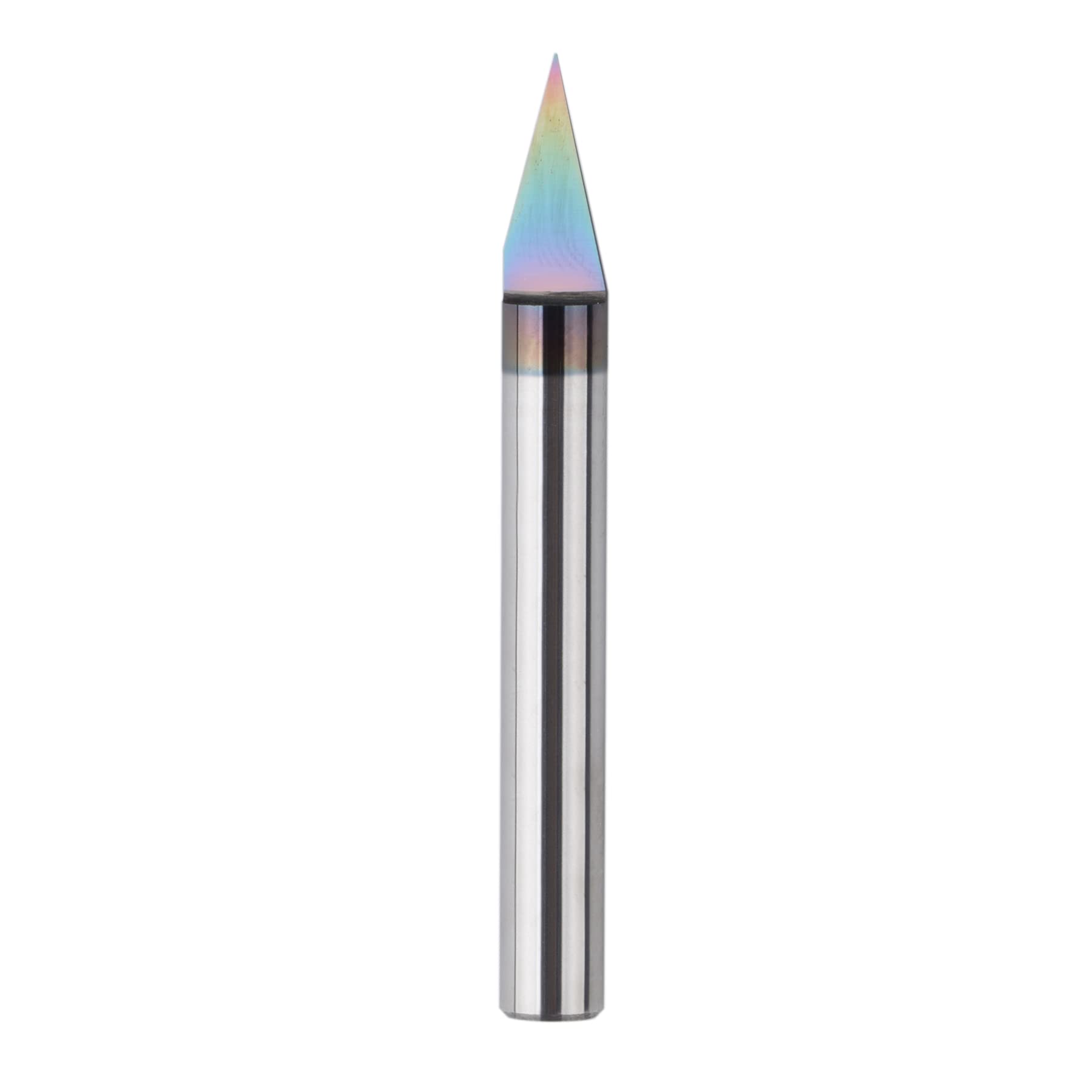SpeTool V Groove Router Bit, 30 Degree CNC Engraving Bit, 1/4 Inch Shank Solid Carbide V Bit with TAC Coating, 0.005 Inch Tip for Wood Carving and Lettering