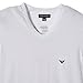Emporio Armani Men's Classic Eagle Stretch Cotton V-Neck T-Shirt, White, X-Large