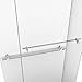 DreamLine Duet 56-60 in. W x 72 in. H Semi-Frameless Bypass Sliding Shower Door in Brushed Nickel, SHDR-1260728-04