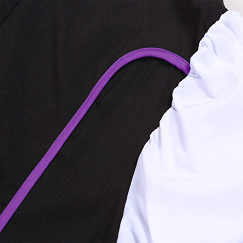 Women Oktoberfest Costume Girl Bavarian German Dirndl Maiden Dress Carnival Halloween Cosplay Party Waitress Clothes (XL, Purple)