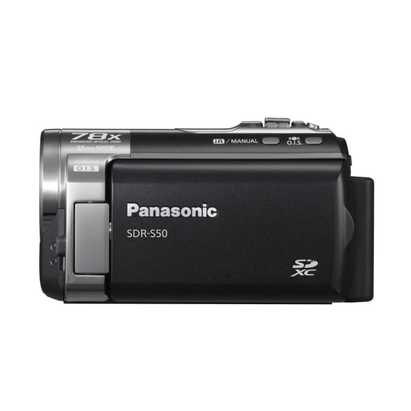 Panasonic SDR-S50EG-K Camcorder (SD Kartenslots, 78-fach optisher Zoom, 6.9 cm Display, Bildstabilisator, USB 2.0… – Bild 5