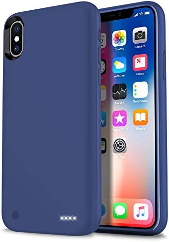 iPhone X Battery Case, Ymicomice Slim iPhone X Case Battery with 4000 mAh Rechargeable Charging Case for iPhone X,Battery Pack Protective Case Battery for iPhone X (Black)