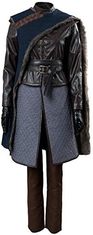 Womens GOT Arya Stark Cosplay Costume Outfit Season 8 Halloween Suit Uniform