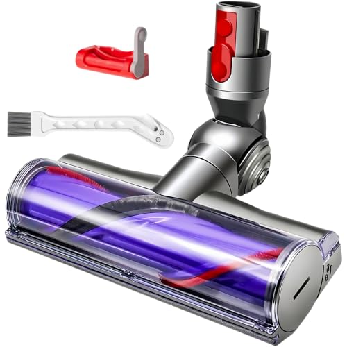 Tête de brosse pour Dyson V7 V8 V10 V11 V15 Aspirateur, Brosse électrique pour SV10 SV11 SV12 SV14 SV17 SV22 SV28 SV47, Aspirateur Motorisée pour Tapis et Sols Durs Pièce de Rechange 967483-04