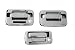 Ford F150 Chrome Door Handles Tailgate Covers 2004-2010 driver side with keypad, pass. side without keyhole