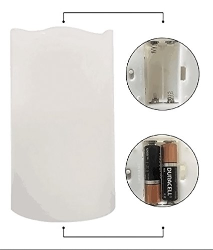 image for THEA HOME Battery Operated LED Flamelss Candles, Artificial Candles Fl