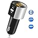 Comsoon Bluetooth FM Transmitter, Bluetooth Receiver MP3 Player Wireless In-Car Stereo Radio Adapter Car Kit Hands Free Calling, Dual USB Ports Charge 5V/2.4A & 1A