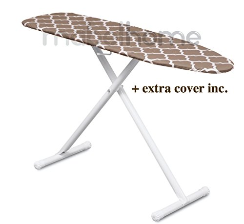 Mabel home t-leg adjustable height ironing board with light-brown…