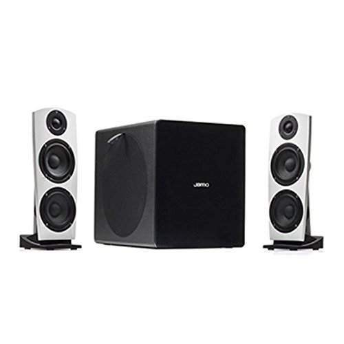 JAMO by Klipsch Speakers | DS-7 | New 2018 Premium Klipsch Subwoofer and Wireless Bluetooth Speakers - Wireless Speaker System, Premier Klipsch Bluetooth Speaker Wireless Audio Subwoofer (White)