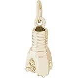 Rembrandt Charms Oil Drill Bit Charm, Gold Plated