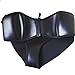 FloraVogue Neoprene Bikini Strapless Wet Suit PU Swimwear Set Top & Bottom FBA