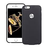 iPhone 6/6S Battery Case,Proker Ultra Slim Extended Portable Charger for iPhone 6/6s with 2500mAh Capacity Juice Pack/Lightning Cable Input Mode(black)