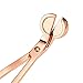 Bememo Candle Wick Trimmer Stainless Steel Wick Trimmer Scissor Cutter (Rose Gold)