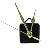 OHTOP DIY Quartz Clock Movement Mechanism Long Spindle Gold Hand Kit