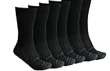 Puma Black Crew Cut Socks for Men (6 Pairs), Shoe Size 6-12.5