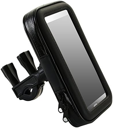 UniquQ Universal Adjustable Waterproof Bike Mount Phone Holder 360 Rotate Anti-slip Bicycle Handlebar Cradle & Motorcycle Holder for 5.5 inch Phones,Black