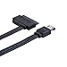 CableCreation 50CM Power Esata (eSATAp) to Sata 22Pin HDD (7Pin + 15Pin) Cable, Comb eSATA USB 2.0(Not Common USB) Power Data Cable Adapter for 2.5