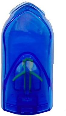 FHL Pill Splitter Adjustable Pill Cutter with Stabilizer Button (Blue)