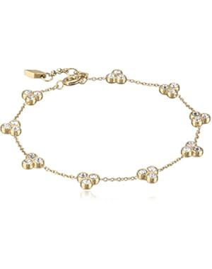 Vintage Glitz Dot Cluster Gold-Tone Bracelet