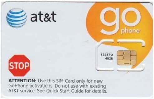 At&T 6006A Prepaid Go Phone Pre-Paid 4G Sim Card