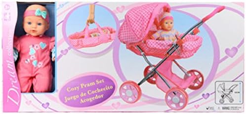 GiGo Dream Collection Baby Carriage and Bassinet Set - w/ 13" H Doll