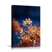 Canvas Wall Art Yellow Fields Bohemian Colorful Floral Group Multicolor Photography - 12x18 inches