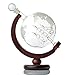 Large Etched Globe Whiskey Decanter with Glass Ship - 30oz (850ml) for Scotch, Bourbon, Rum, Liquor, Wine