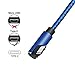 New Elbow Type C Cable 2-Pack 10ft Blue Black, Double 90 Degree and Double-Faced USB C Cable Fast Charger Data Sync for Samsung Galaxy Note 20 Ultra 20 10 9 S20+ 20 20+ S10 S9 S8 Plus, Google Pixel