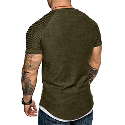 4 Mens+LuluZanm+Fashion+Tight+Drying+T+Shirt