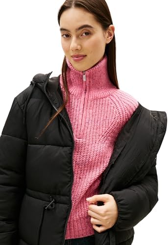 Veste doudoune mi-longue à capuche TJW DW0DW21626 pour femme, noir, taille XXS, Noir (noir), XXS