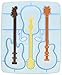 Genuine Fred COOL JAZZ Guitar Ice Tray and Stirrers