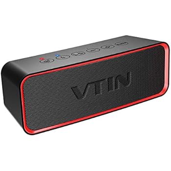 Vtin R2 Bluetooth Speaker, Portable Bluetooth Speakers w/DSP Bass Technology, 14W Powerful Speaker for HD Sound, 24H Playtime, IPX6 Waterproof Outdoor Speaker Built in Mic for Home and Outdoors
