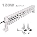 SLDX 120w 22inch White 7200LM Led Light Bar Spot Flood Combo for Off Road Jeep 4WD IP68 12V 24V 