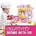 Rainbow Braid Deluxe Mega 60 Set of in The Kitchen Mini Fun Realistic Japanese Style Desert & Savory Food Eraser Toy - Best Bulk Party Favors Ideas w/ 120 Bonus Stickers for Kids, School, Valentines