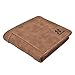 YUHAN PRETTY Mens Wallet Vintage RFID Blocking Leather Bifold Wallet Trifold (PU Horizontal Coffee)