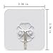 gotain Adhesive Sticky Heavy Duty Utility Hook Transparent Reusable Wall Hangers 22lb Waterproof for Home Kitchen Bathroom Bedroom Dorm Keys Bag Towels-10 Pack, White