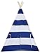 Teepee Tent for Kids, No Toxic Chemicals Added, Carrying Case, Navy Childrens Tent for Boys & Girls, Large Enough Tipi Tents for Toddler. Baby Boy. Adult. Children. Dogs, Childs Indoor Reading Nook