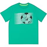 New Balance Big Boys' Short Sleeve Graphic Tee, Jade, 10/12