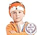 Charlxee Kids Headphones Cozy Foldable Headphone Headband Toddler Headphones for Air Travel or Home -Orange Fox