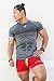 Jed North Men's Fitted Shorts Bodybuilding Workout Gym Running Tight Lifting Shorts,Crimson Red,Medium