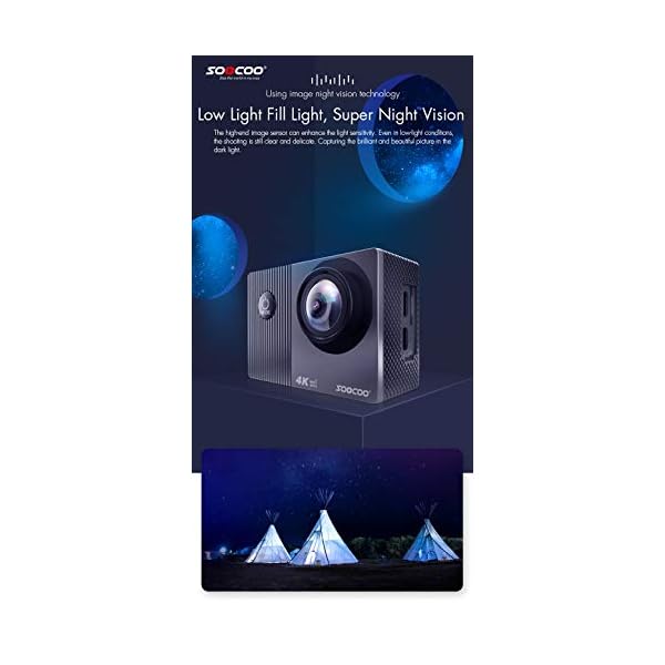 SOOCOO F91R Action Kamera Ultra HD 4K 48MP WiFi Wasserdicht Sport Tauchen Cam Touchscreen 30M Wasserdicht Sport… – Bild 5