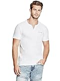 GUESS Men's Erp Slub Slit-Neck Tee