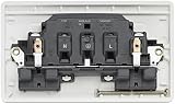 MK Logic Plus Double Socket K2747 White 13A 2 Gang with Antimicrobial view 4