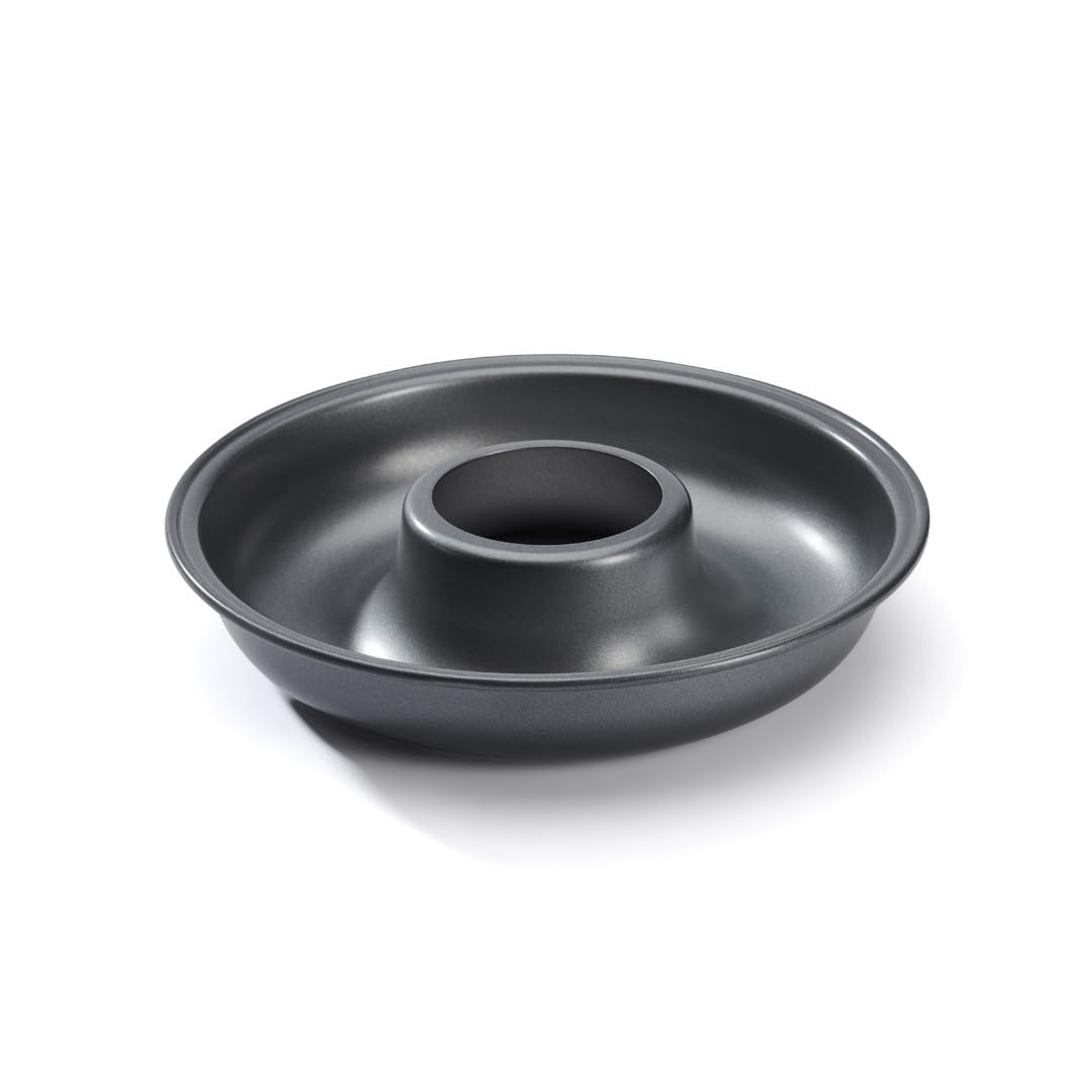 DE BUYER - Non-Stick Steel Savarin Mould - Diameter 26.5 cm, Height 5 cm -, Black
