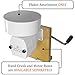 Hand-Operated Oat Flaker Roller Mill Attachment with Surgical Stainless Steel Roller - Works with Hand Crank Base or Motor Base - Flaker Mill Attachment by FAMILY GRAIN MILL